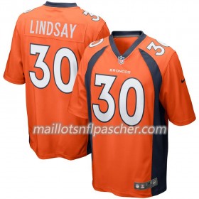 Maillot Denver Broncos Phillip Lindsay 30 Nike Orange - Homme